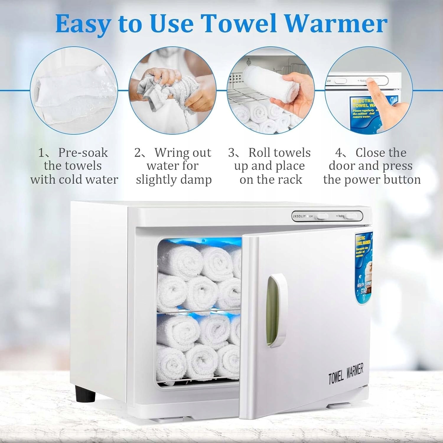NETTLIFE 23L Towel Disinfection Cabinet, White Medical device no