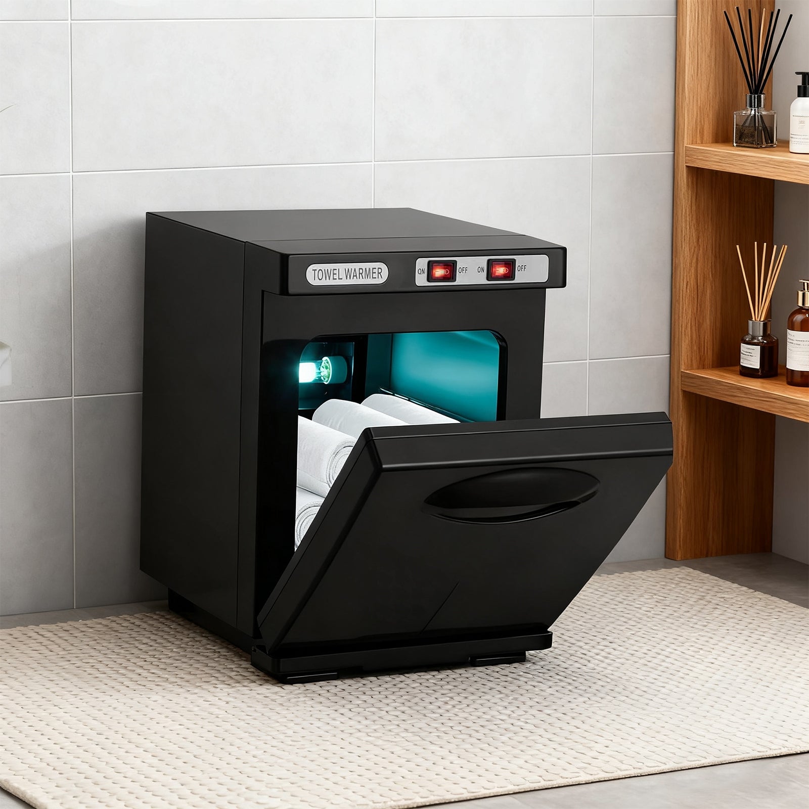 NETTLIFE 5 Liter Towel Disinfection Cabinet, Black Packaging status original