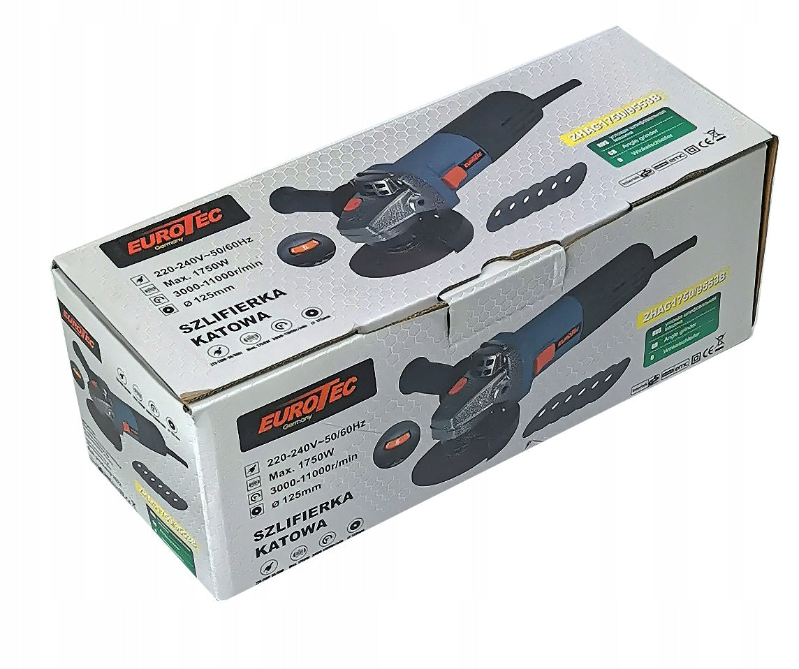 NETWORK ANGLE GRINDER 1750 WITH ADJUSTABLE ROTATION AND SET OF DISCS Kind angle grinder
