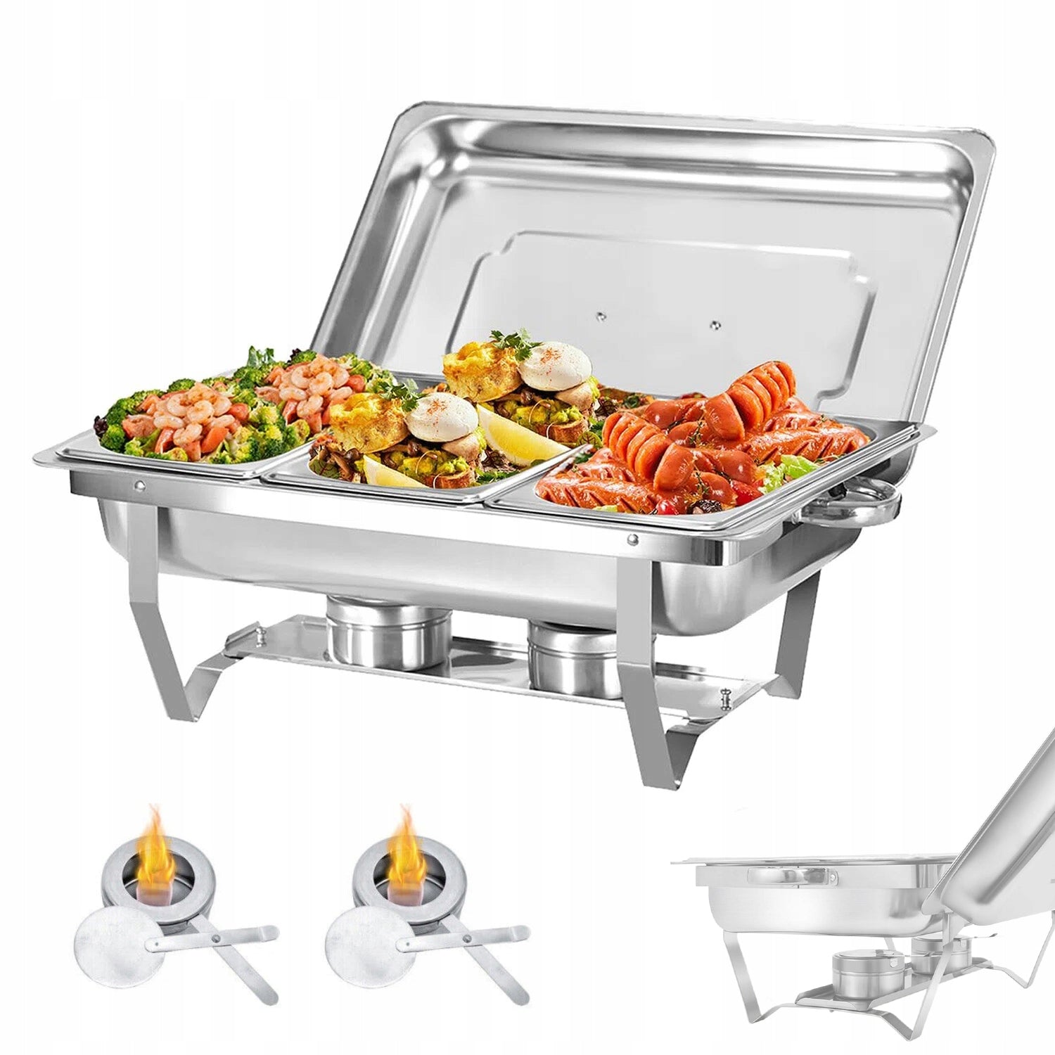 NEW HEATER GN 1/3 FOR CATERING DISHES 9 L STAINLESS STEEL