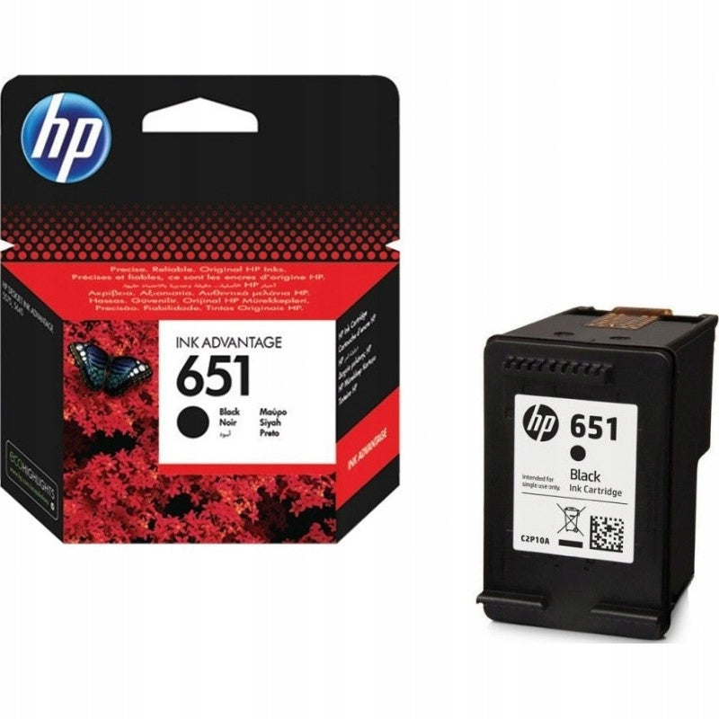 NEW INK HP 651 BLACK (BLACK) C2P10AE