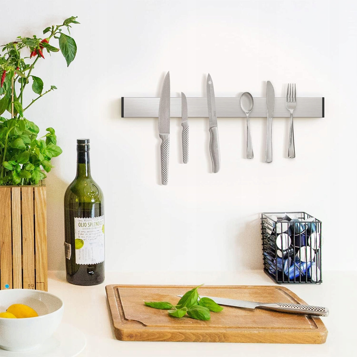 NEW MAGNETIC STRIP FOR KNIVES KITCHEN TOOLS MAGNET HOLDER 40cm Brand no brand
