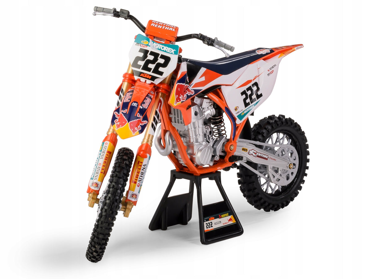 NEW RAY KTM 450SX-F #222 TONS CAIROLI 1:6 MOTORCYCLE NEW MOTOCROSS MODEL