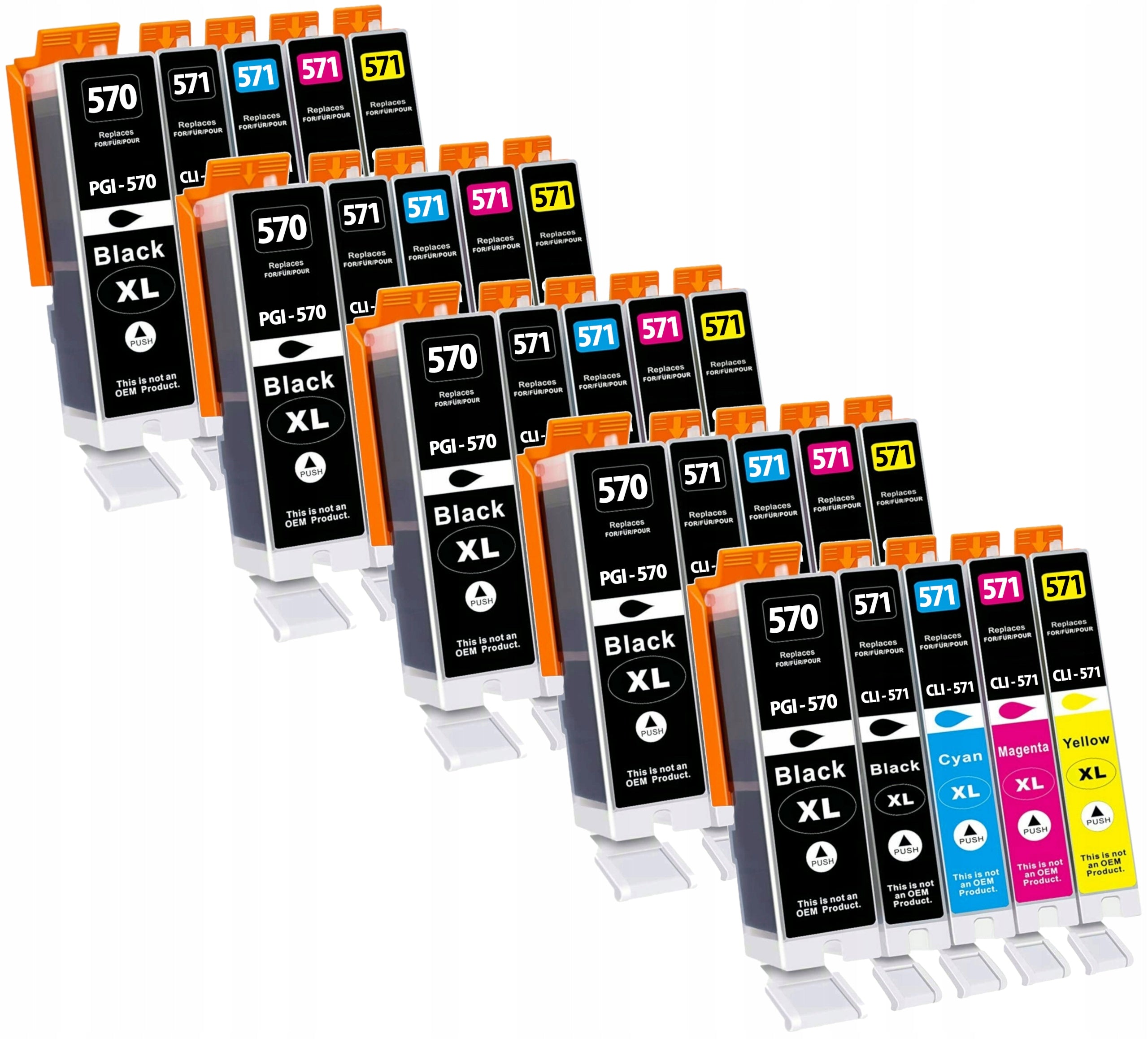 NEW XL INK CARTRIDGES FOR CANON PIXMA MG7750 MG6850 MG5750 PRINTER