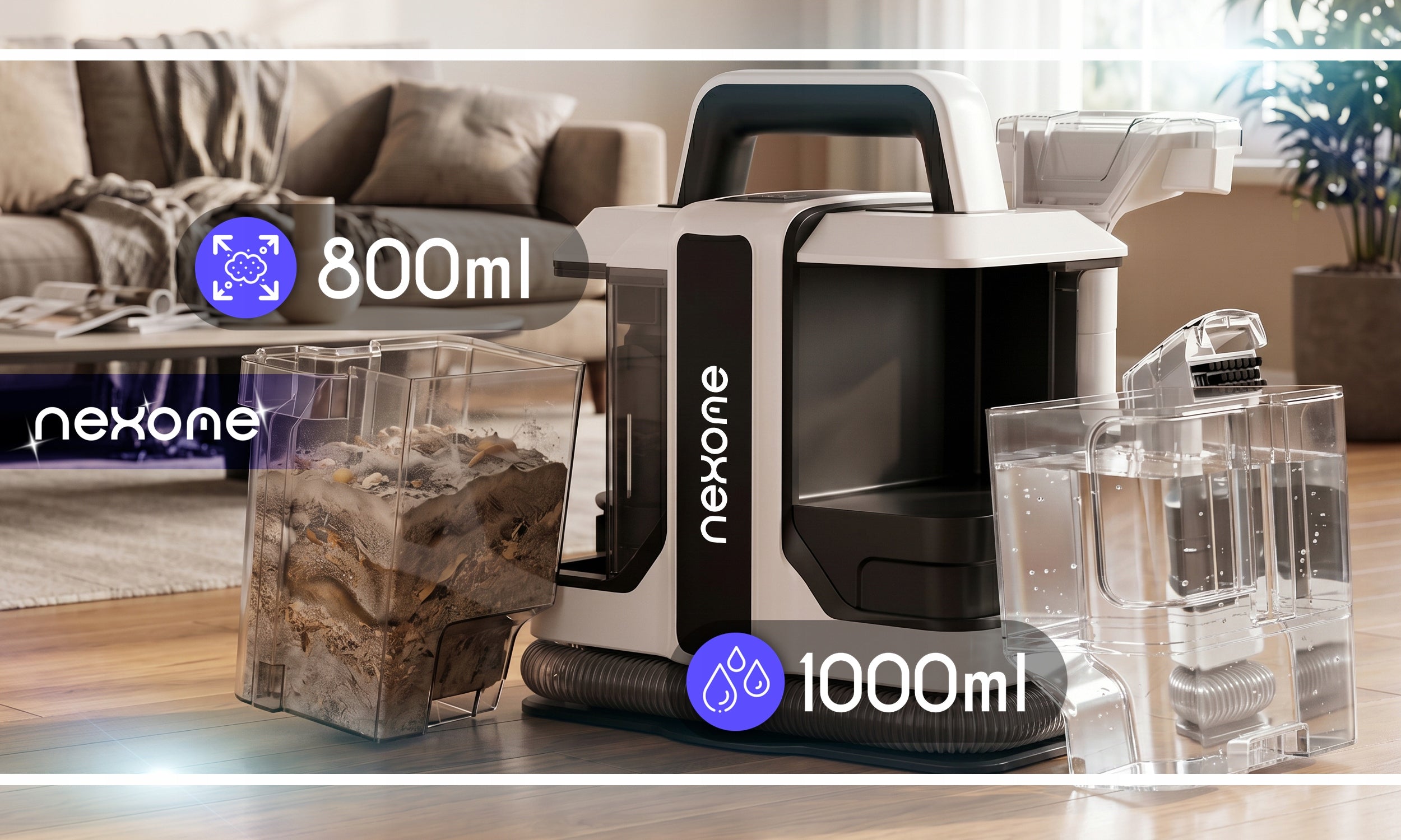 NEXOME CARPET CLEANER WET DRY SPOT CLEAN 1000W Brand no brand