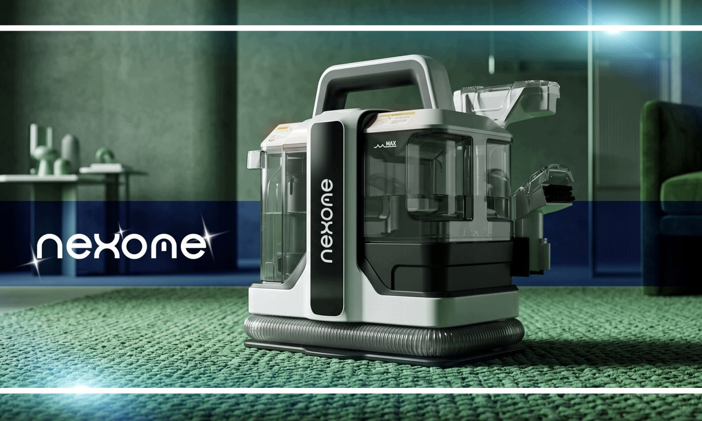 NEXOME CARPET CLEANER WET DRY SPOT CLEAN 1000W Packaging status original