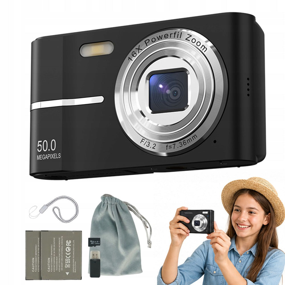 NIGHT CAMERA 16X ZOOM DIGITAL PHOTOS SERIAL IPS SCREEN 64GB