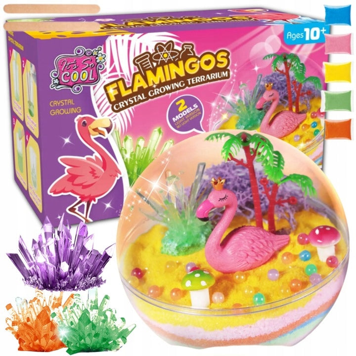 NIGHT LIGHT FOR CHILDREN LED FLAMINGO SAND KINETIC CRYSTALS SET Packaging status original