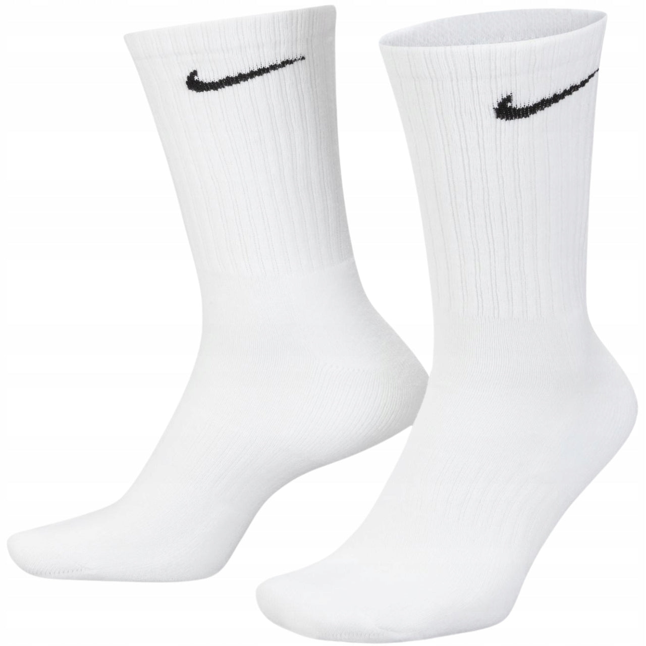 NIKE Socks EVER DAY UNISEX SIZE 38-42 WHITE OVER ANKLE 6 PAIRS Manufacturer code 4048801872385