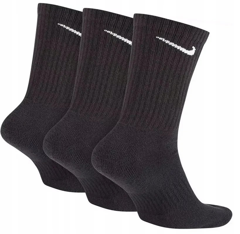 NIKE Socks set of 3 pairs of cotton high for training black ros. 42-46 Manufacturer code 4894165430071