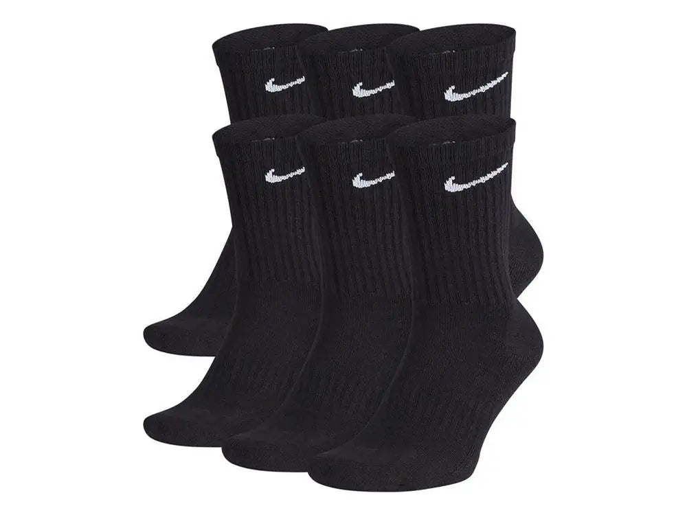 NIKE Socks set of 6 pairs of cotton high for training black ros. 34-38