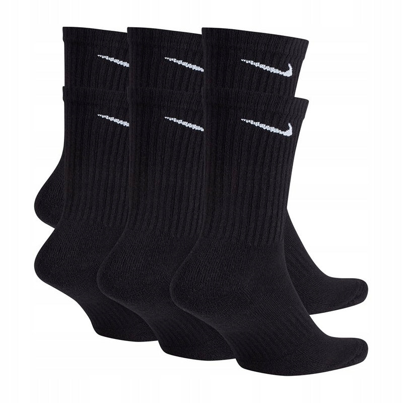 NIKE Socks set of 6 pairs of cotton high for training black ros. 42-46 Packaging status original