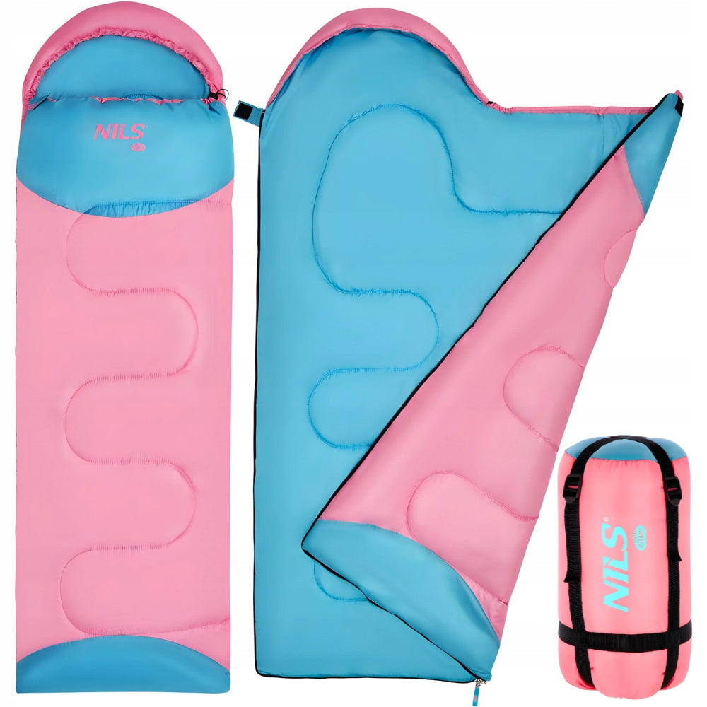 NILS NC2007 SLEEPING BAG PINK JUNIOR 60x180 cm