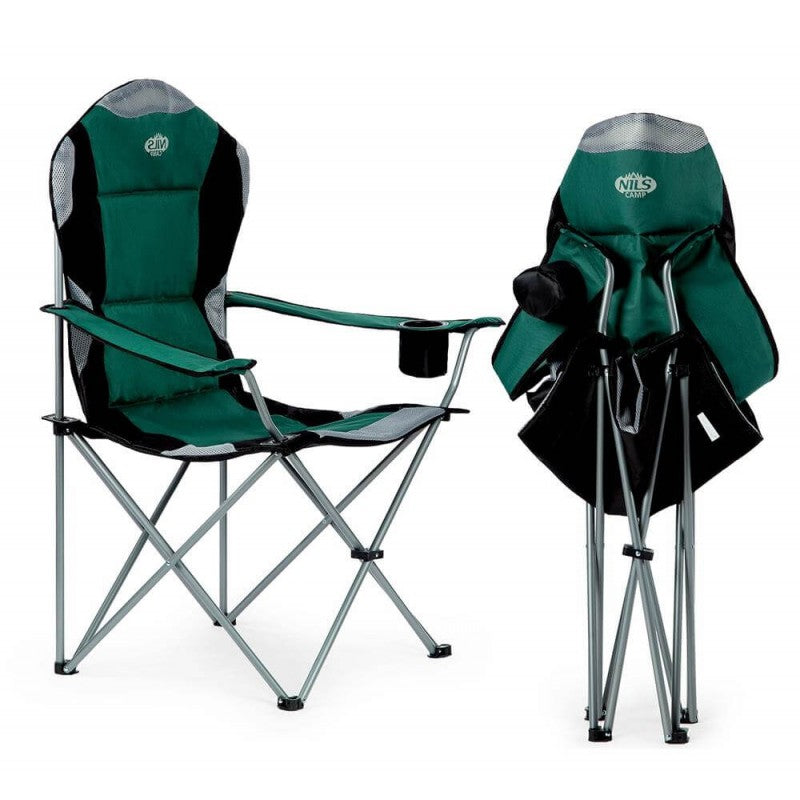 NILS NC3080 GREEN HIKING CHAIR FISHING LOUNGER