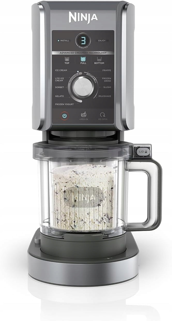 NINJA CREAMi Deluxe Ice Cream Maker, appliance, ice cream machine