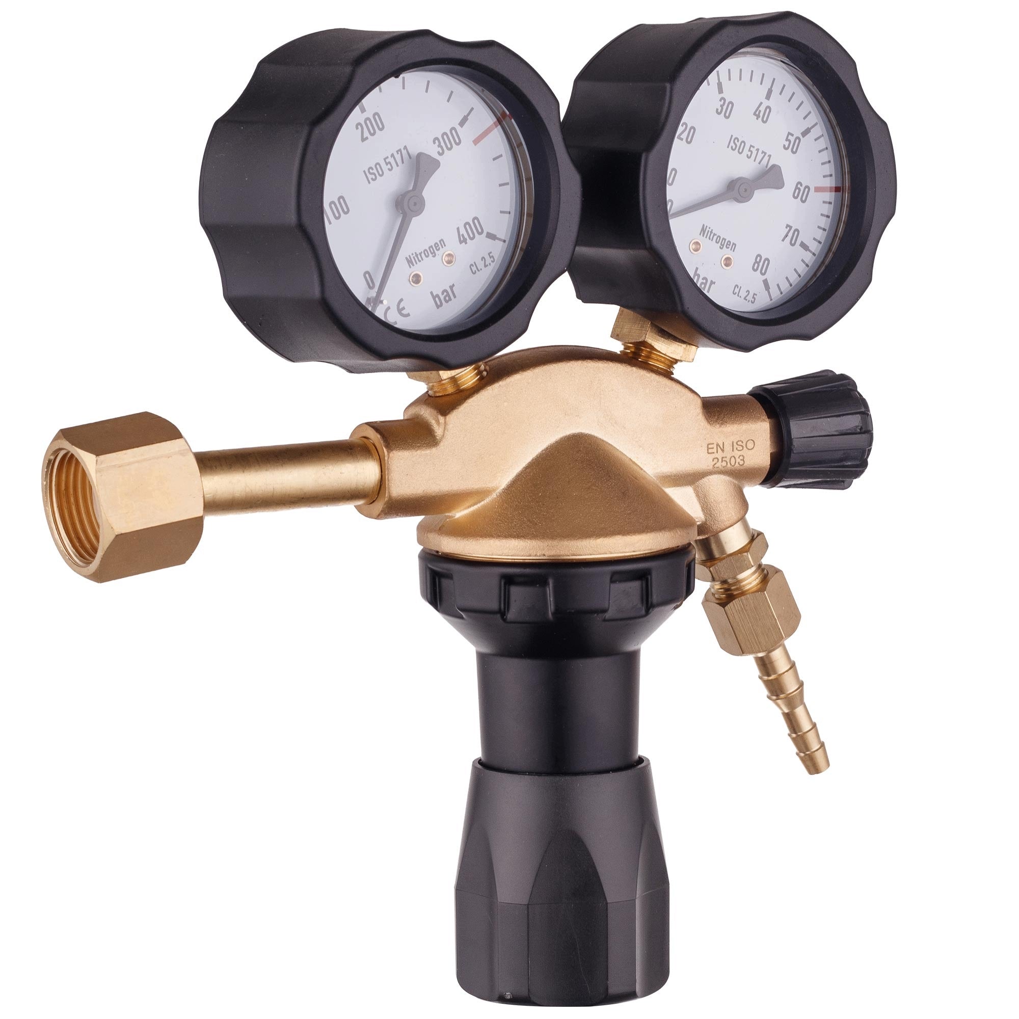 NITROGEN Reducer for Nitrogen 60 BAR PRO Cylinder for Air Conditioning 2x Pressure Gauge Packaging status original