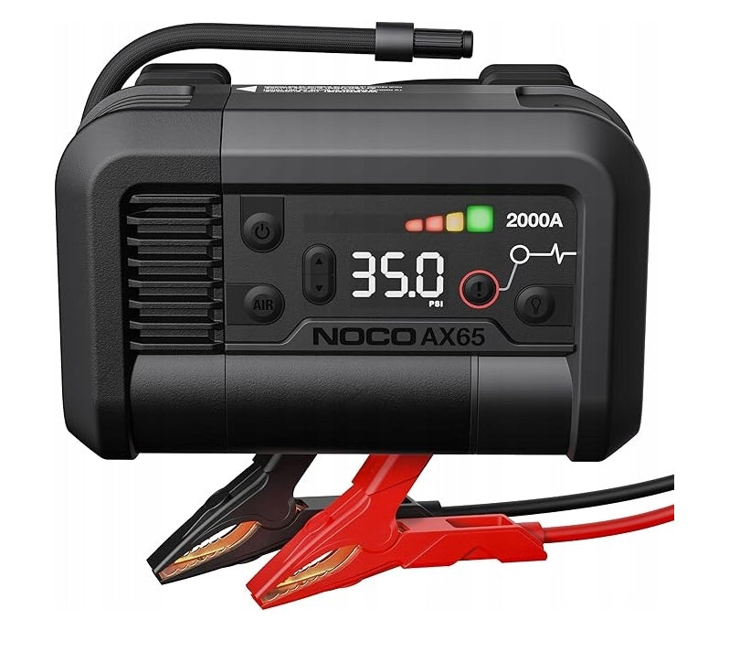 NOCO AX65 STARTER DEVICE 2000A 12V WITH AIR COMPRESSOR FOR WHEEL