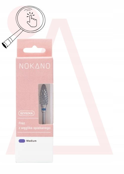 NOKANO Sintered Carbide Nail Cutter Cone Medium For Gel Type of accessories nail drill bits and mandrels