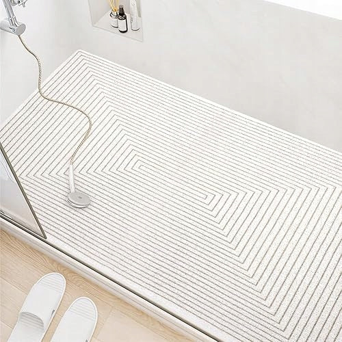 NON-SLIP SHOWER MAT FOR SHOWER AND BATH WITH PCW QUICK-DRYING