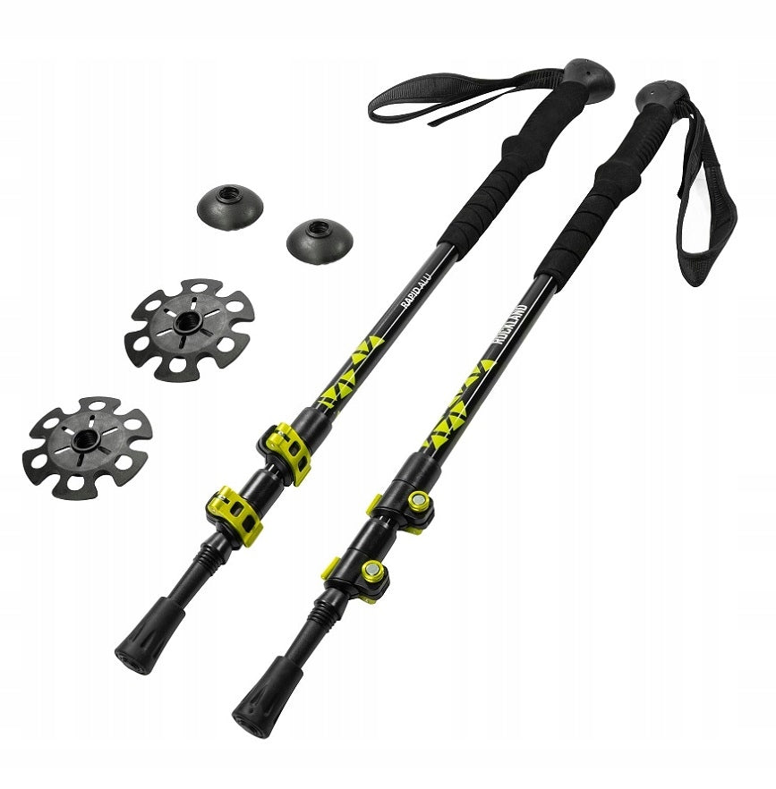 NORDIC WALKING ALUMINUM TREKKING POLES ROCKLAND RAPID ALU 63-135cm Brand Rockland