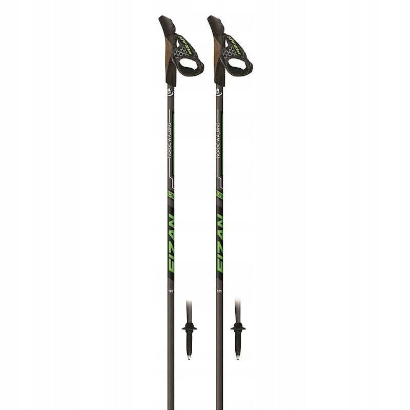 NORDIC WALKING POLES FIZAN RUNNER GREEN 125 CM