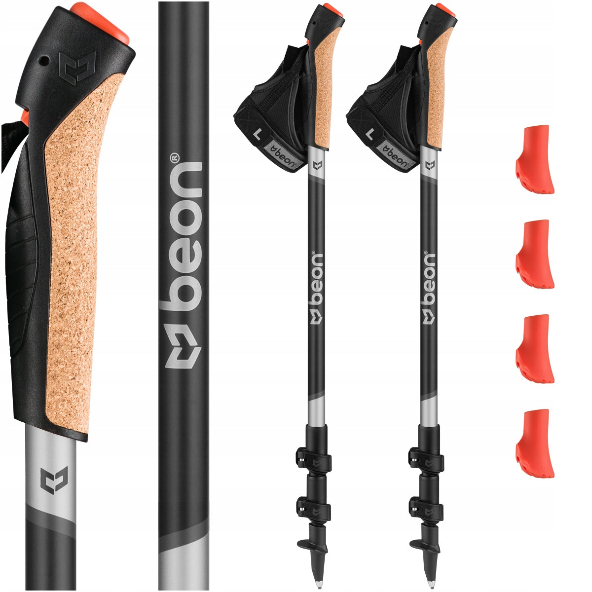 NORDIC WALKING POLES FOLDING POLES FOR WALKING CARBON FIBER