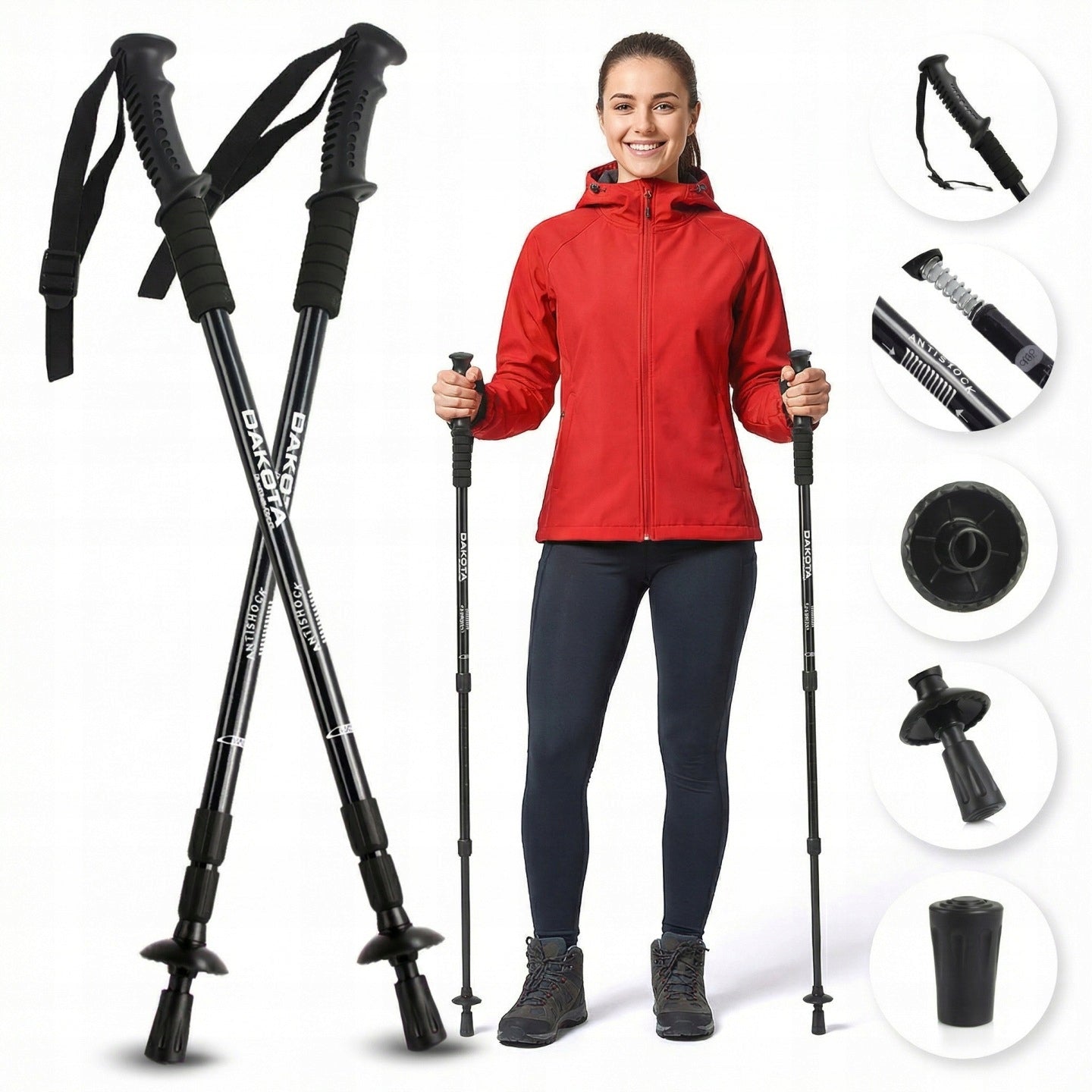 NORDIC WALKING POLES For walking pilgrimage LIGHT in the mountains