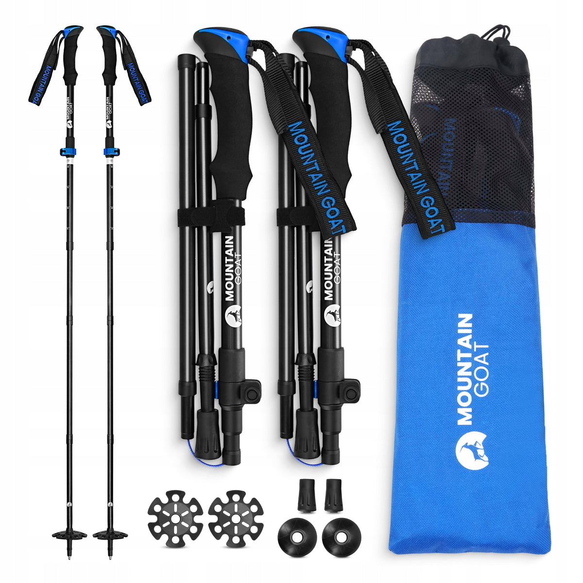 NORDIC WALKING POLES TREKKING POLES FOR WALKING 2X ADJUSTABLE DURABLE