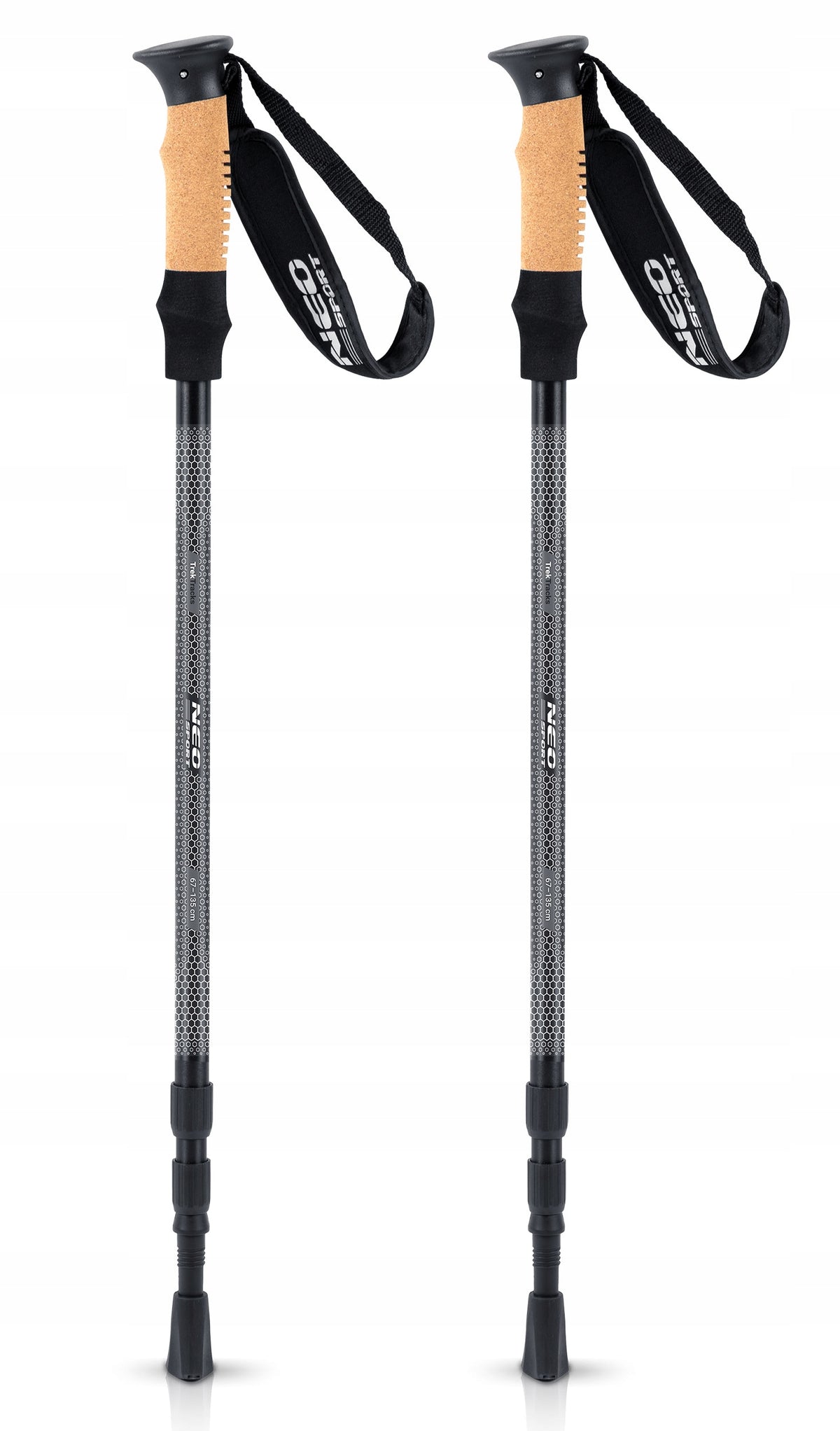NORDIC WALKING POLES TREKKING POLES FOR WALKING ADJUSTABLE 2pcs. Manufacturer code 138000