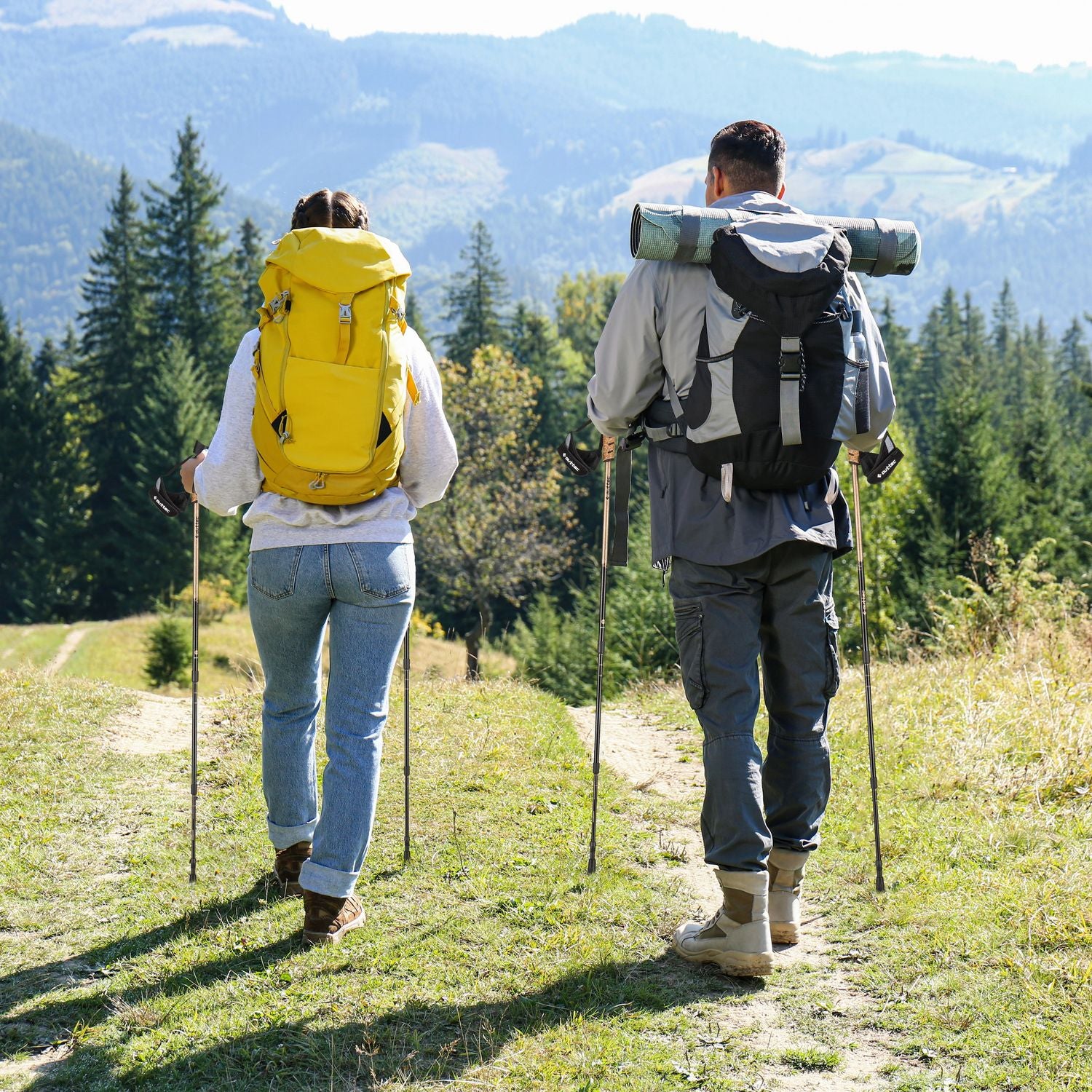 NORDIC WALKING POLES TREKKING WALKING POLES FOLDING OUTTEC Brand Outtec