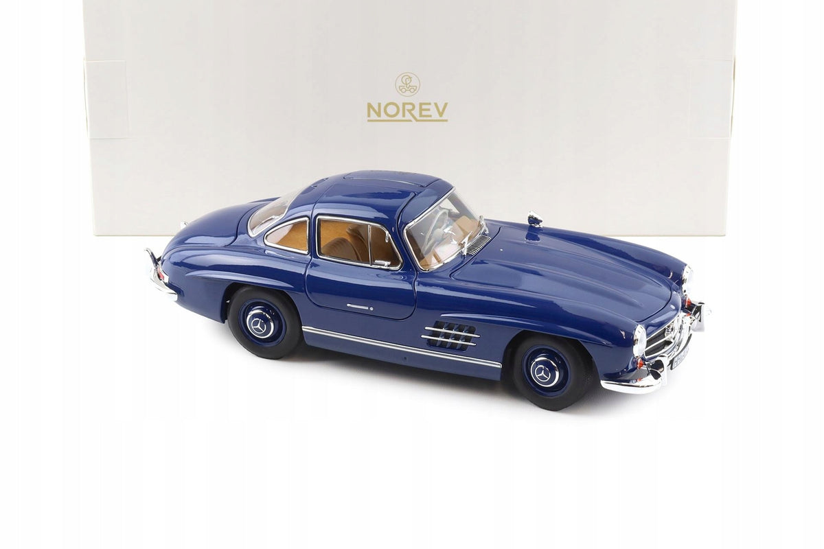 NOREV MERCEDES-BENZ 300 SL "Gullwing" 1954 Blue 1:18 Packaging status original