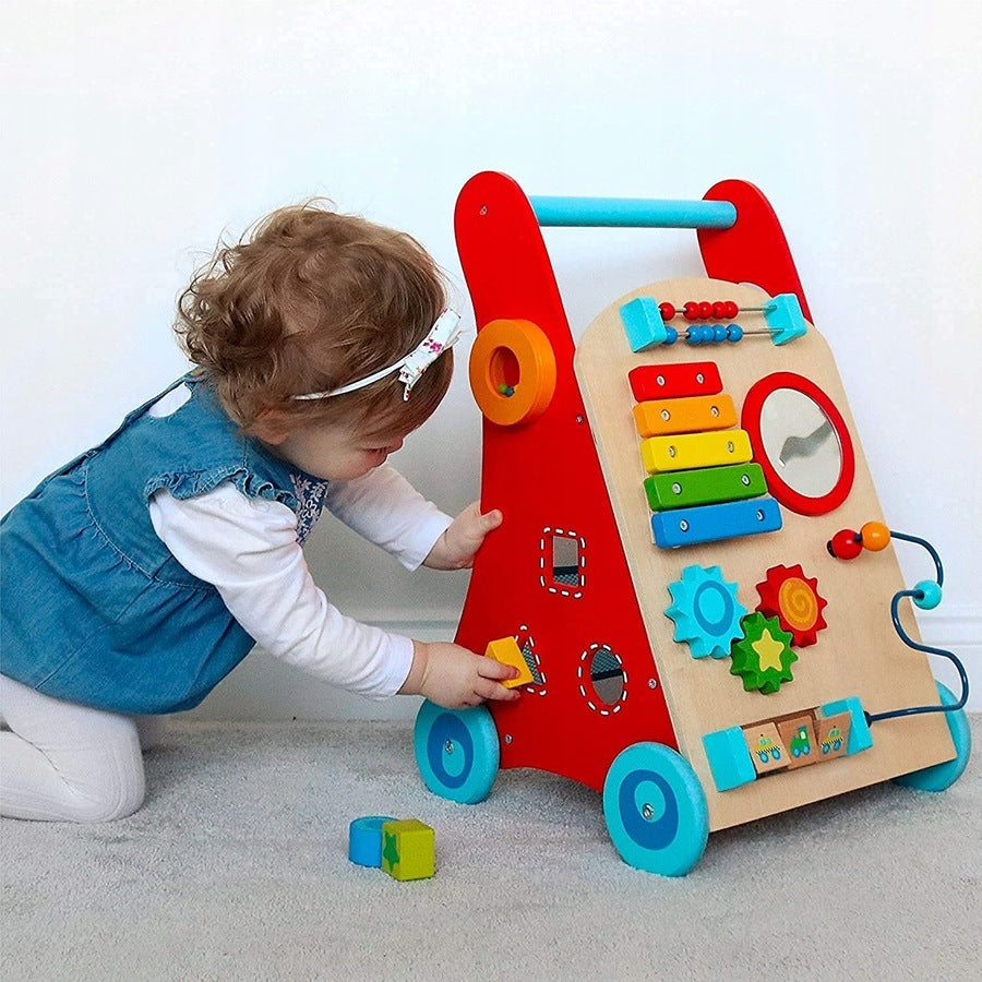 NUBY WALKER PUSHER WOODEN MANIPULATION BOARD FOR CHILDREN'S CHILD Manufacturer code 00