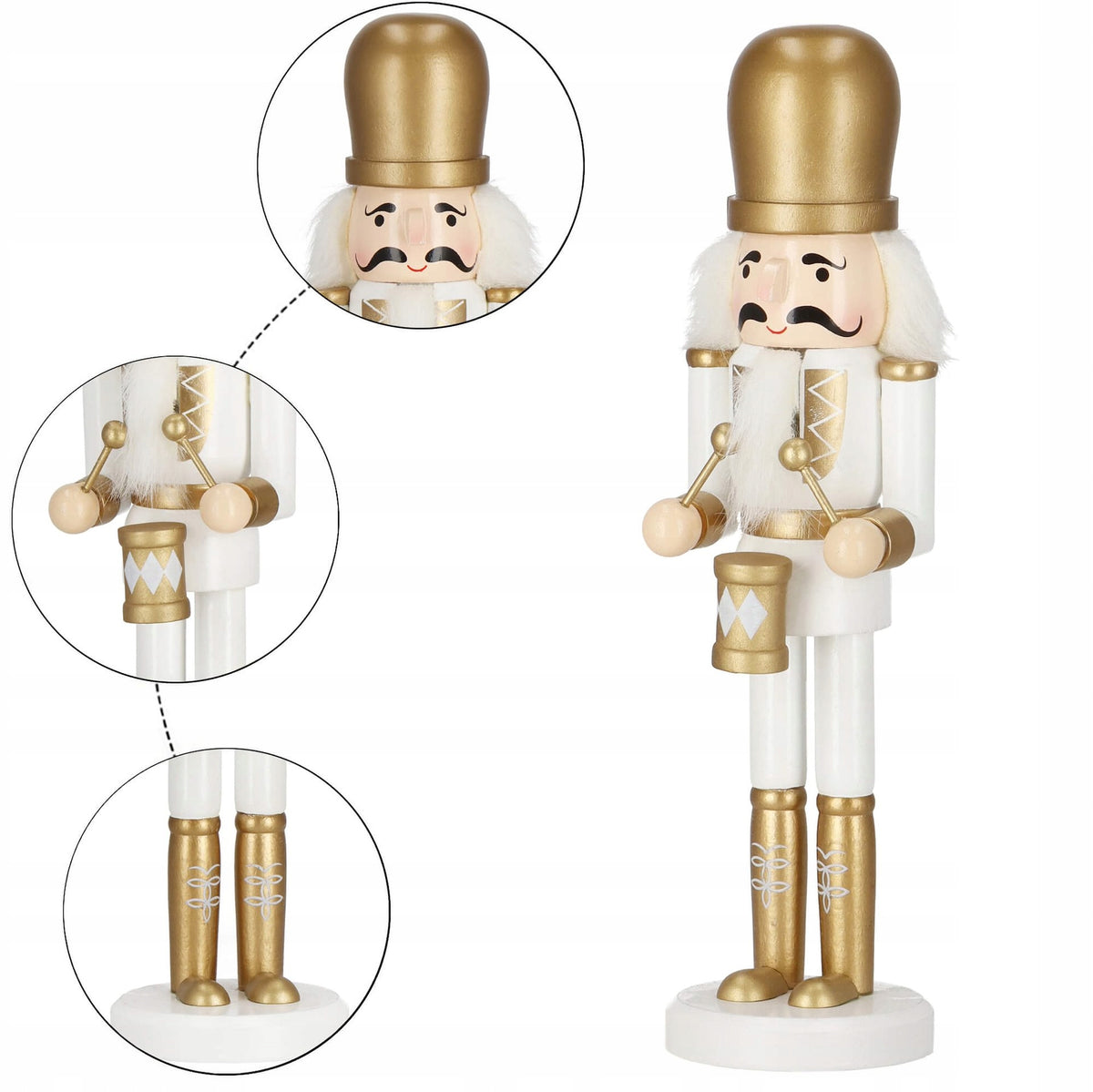 NUTCRACKER WOODEN Christmas ornament XL figurine PREMIUM 30 cm Brand Springos