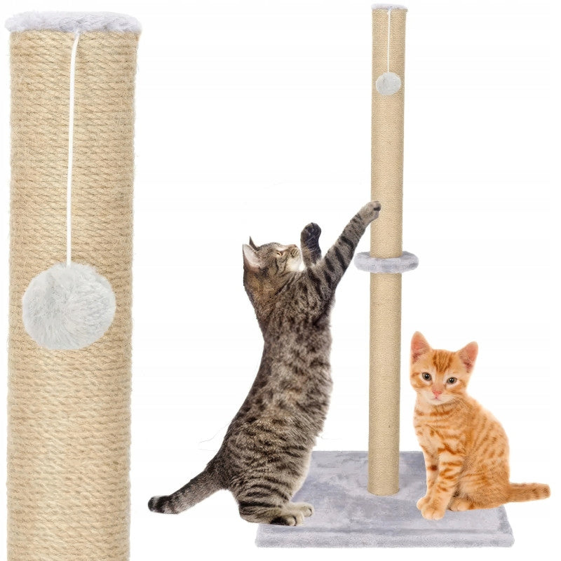 NUXIE Cat Scratcher 104 cm XL Sisal Post with Ball Large Stable