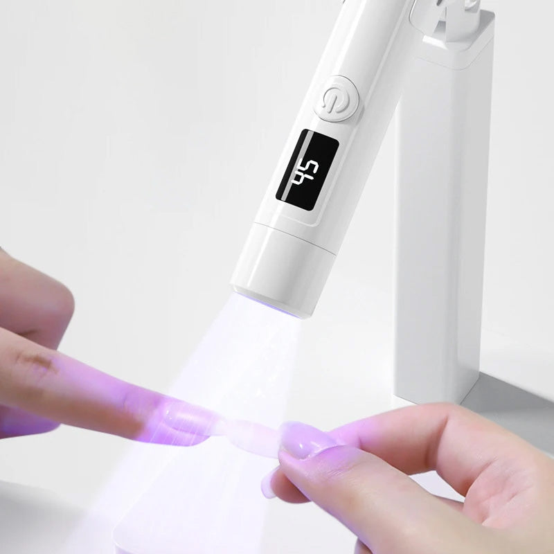 Nail Flashlight UV/LED Lamp for Upper Forms Mini Tripod 3W USB White Brand La Diosa