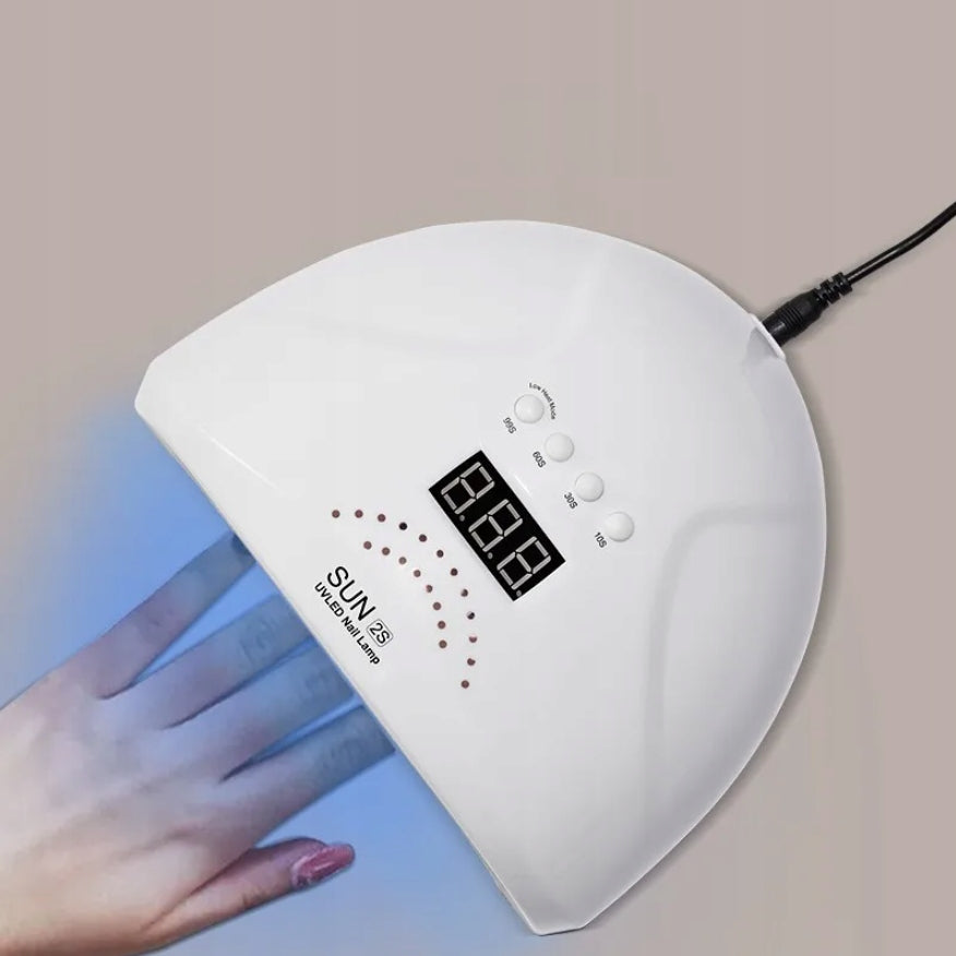 Nail Lamp Manicure EV2 SUN DUAL UV LED Mirror Detachable Bottom 48W Medical device no