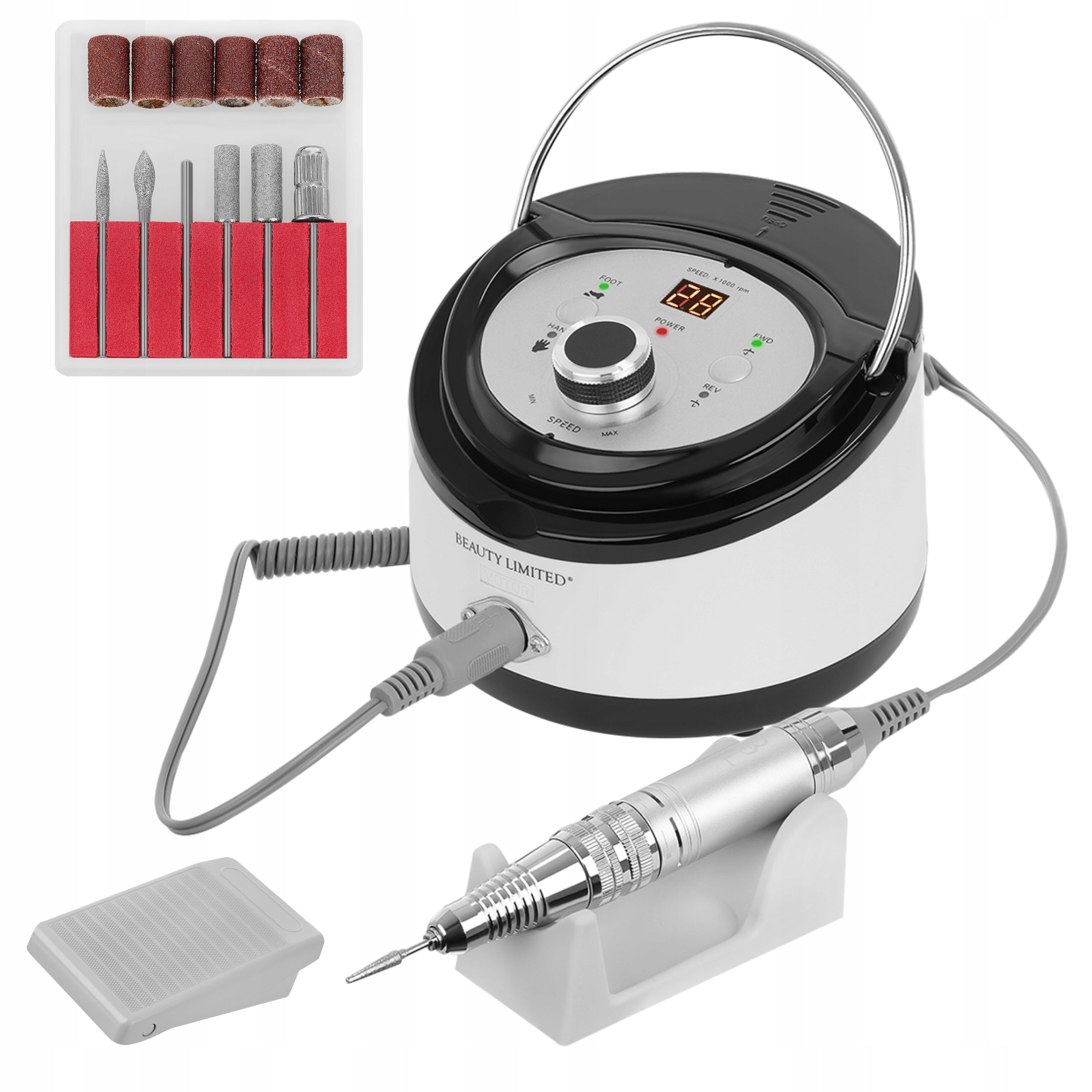 Nail Milling Machine Manicure Pedicure Hybrid CUTTERS Beauty Limited 65W