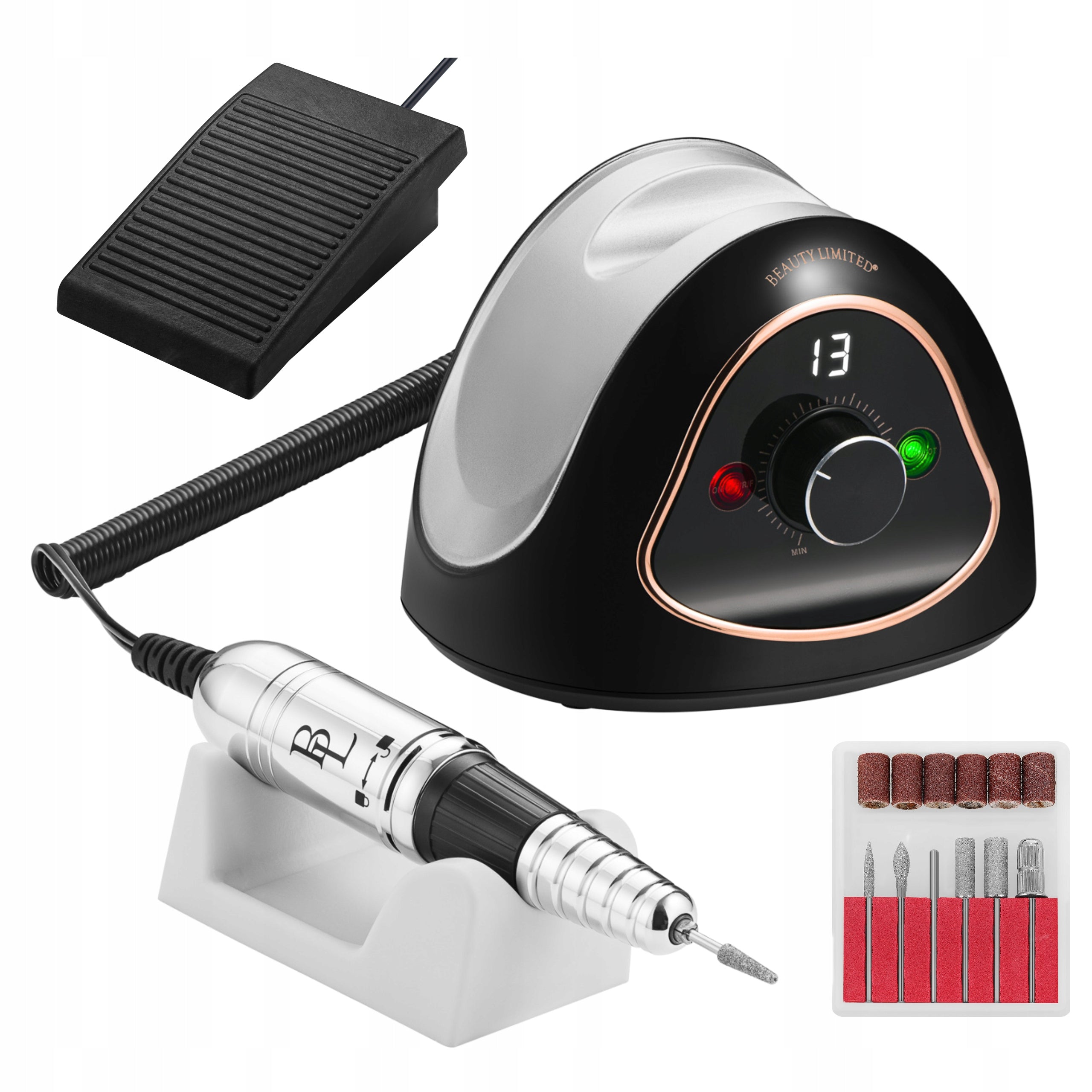 Nail Milling Machine Manicure Pedicure Hybrids DrilLove Black CUTTERS 68W
