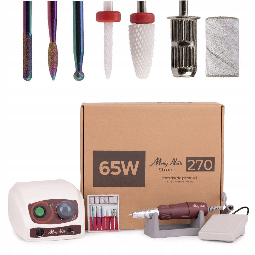 Nail Milling Machine Manicure Pedicure Molly Nails White Strong 65W Cutters