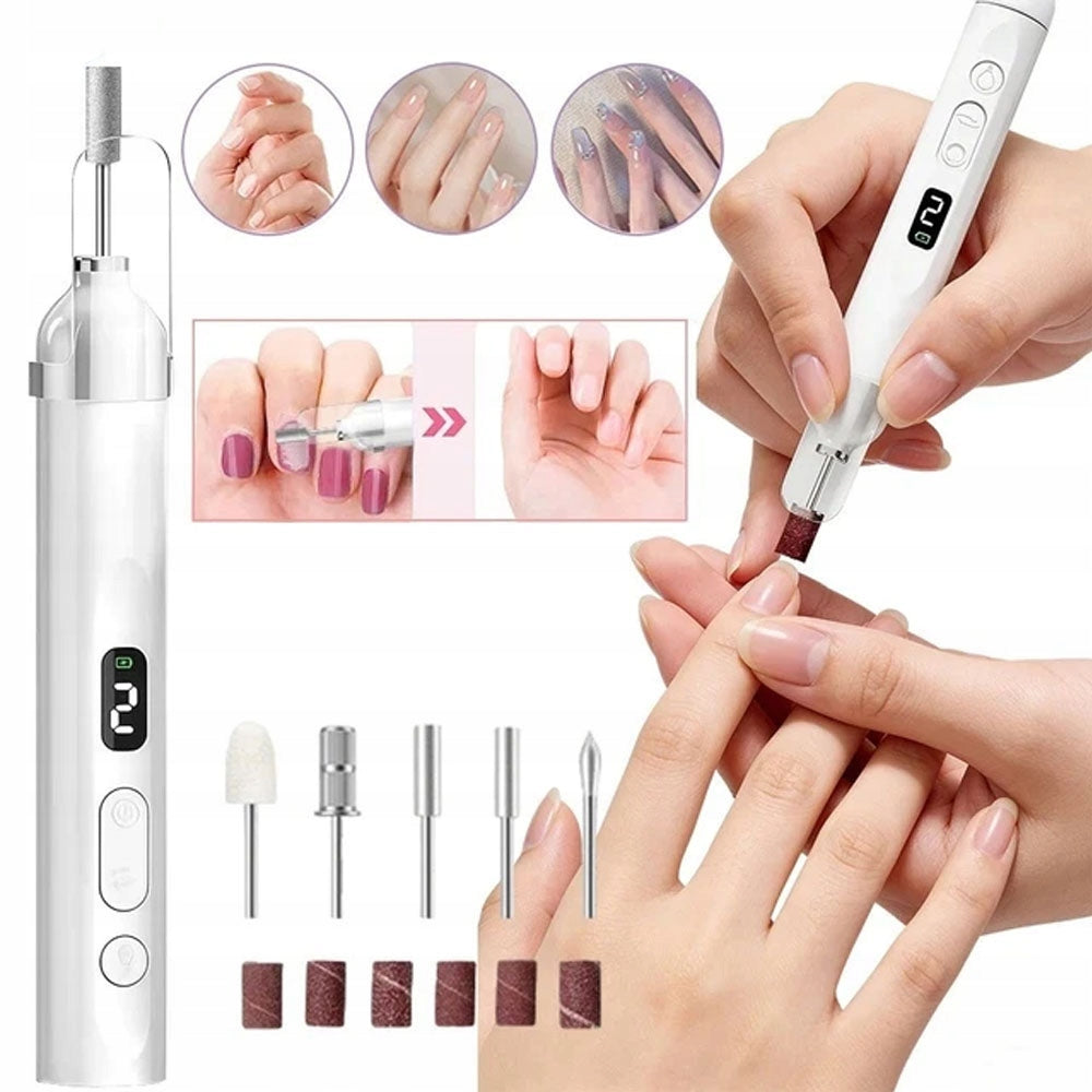 Nail Milling Machine Manicure Professional Wireless Set 13800 Rpm