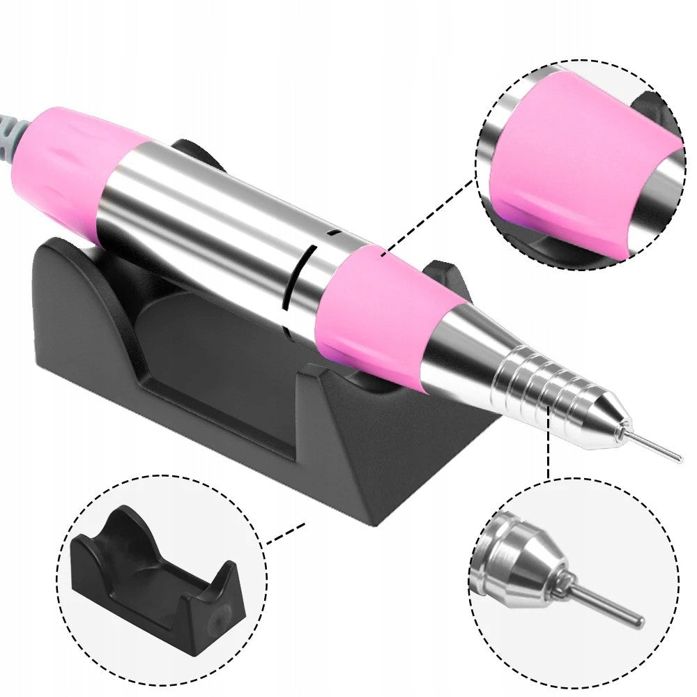 Nail Milling Machine Professional Manicure Pedicure 65W Cutters Manufacturer code Zestaw Maszyna Kosmetyczek Nożna Regulowana