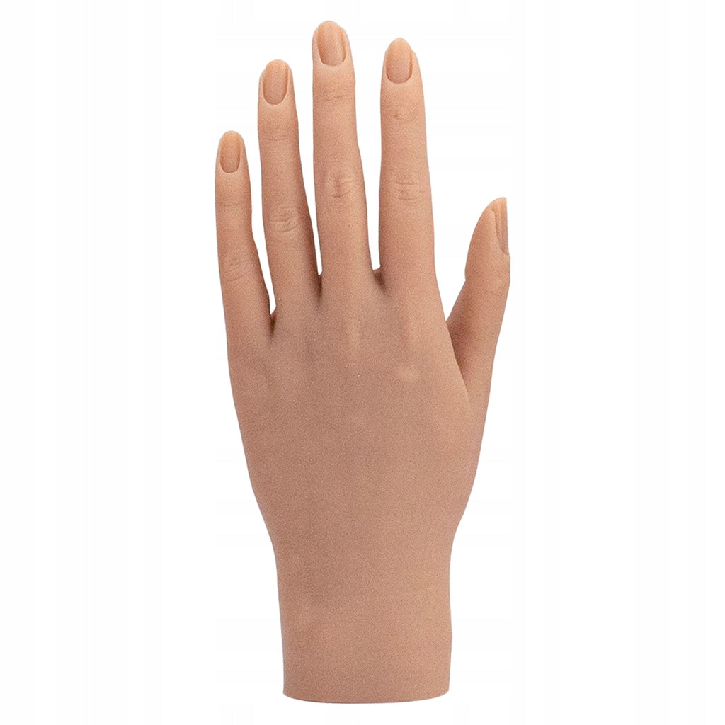 Nail Practice Hand for Acrylic Nails Flexible & Adjustable Hand C left