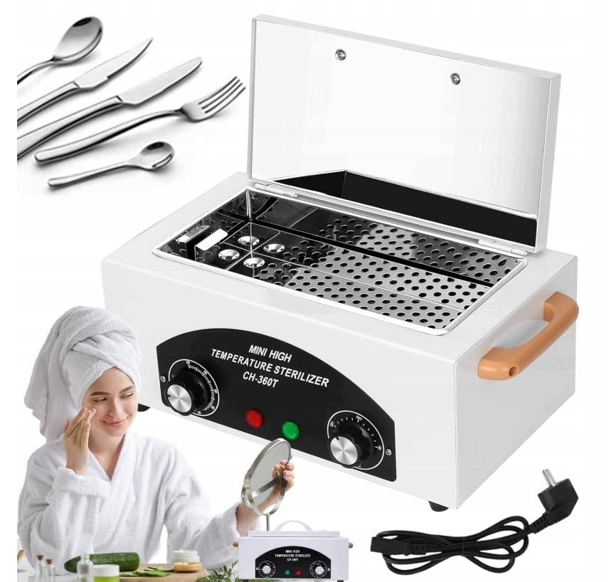 Nail Tools Sterilizer High Temperature 300W, Dry Warm Packaging status original