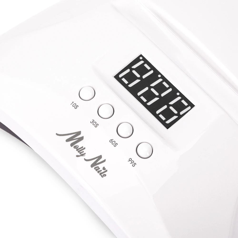 Nail lamp 1S PRO 48W dual UV/LED Molly Nails for pedicure manicure Manufacturer code Lampa UV/LED do lakierów mocna pro