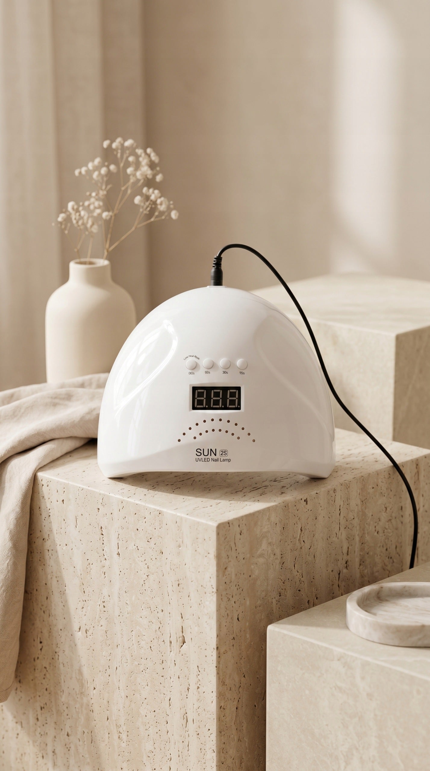 Nail lamp Sun 2S LED+UV 48 W white with power adjustment and timer Packaging status original