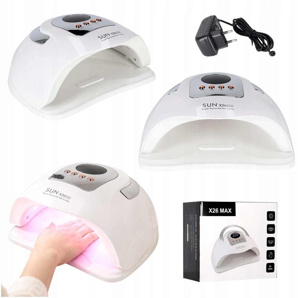 Nail lamp Sun X26 UV 81 LED 380W manicure hybrid gels