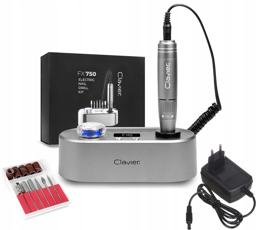 Nail milling machine FX 750 Clavier manicure, pedicure 65W grey cutters Packaging status original