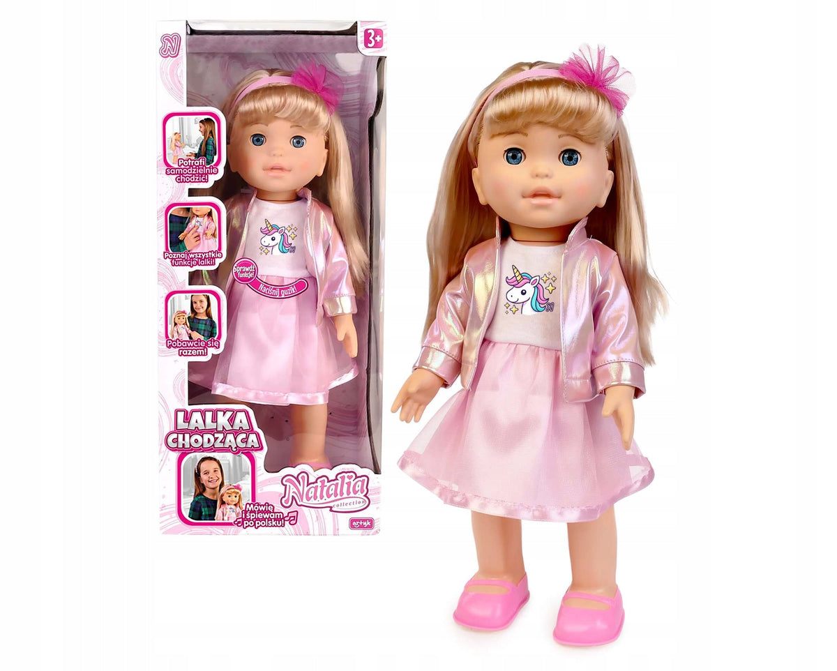 Natalia Interactive doll walks sings songs says in Polish 40cm Manufacturer code Interaktywna lalka chodząca śpiewa mówi