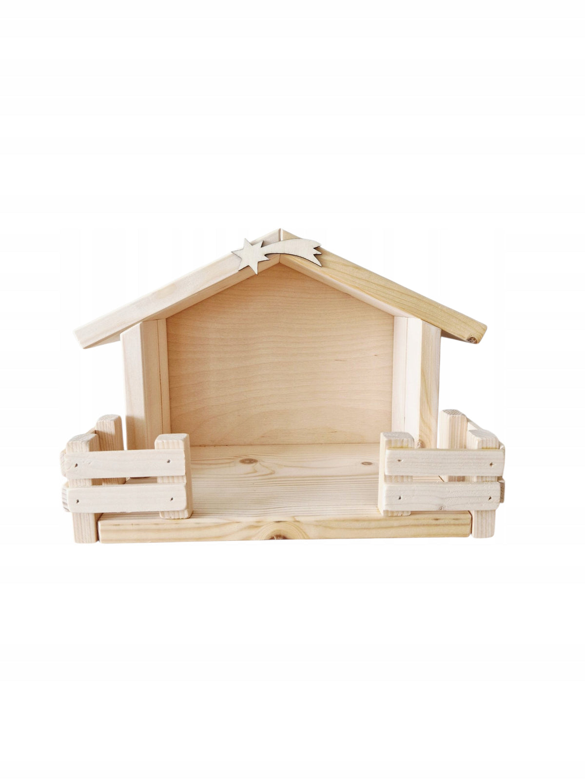 Nativity Scene Wooden Base DIY Packaging status original