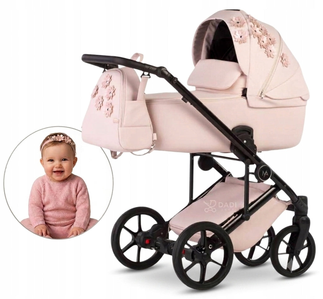 Natoni Vespa Blossom 2in1 Stroller for Girls | Powder Pink - Bubblegum
